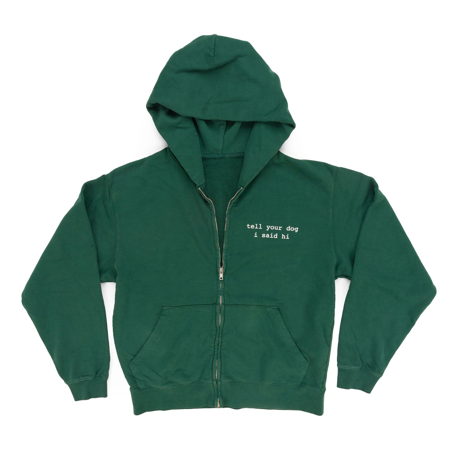 Zip Hoodie - Dark Green