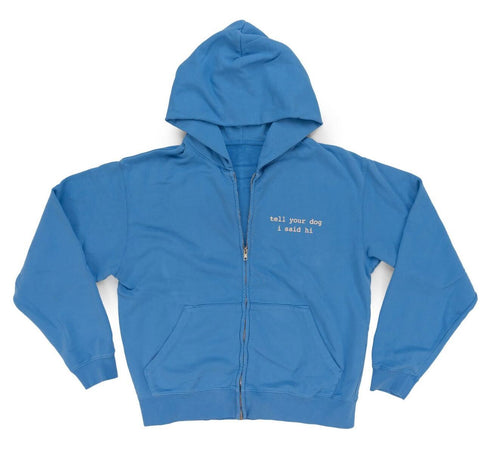 Zip Hoodie - Pacific Blue