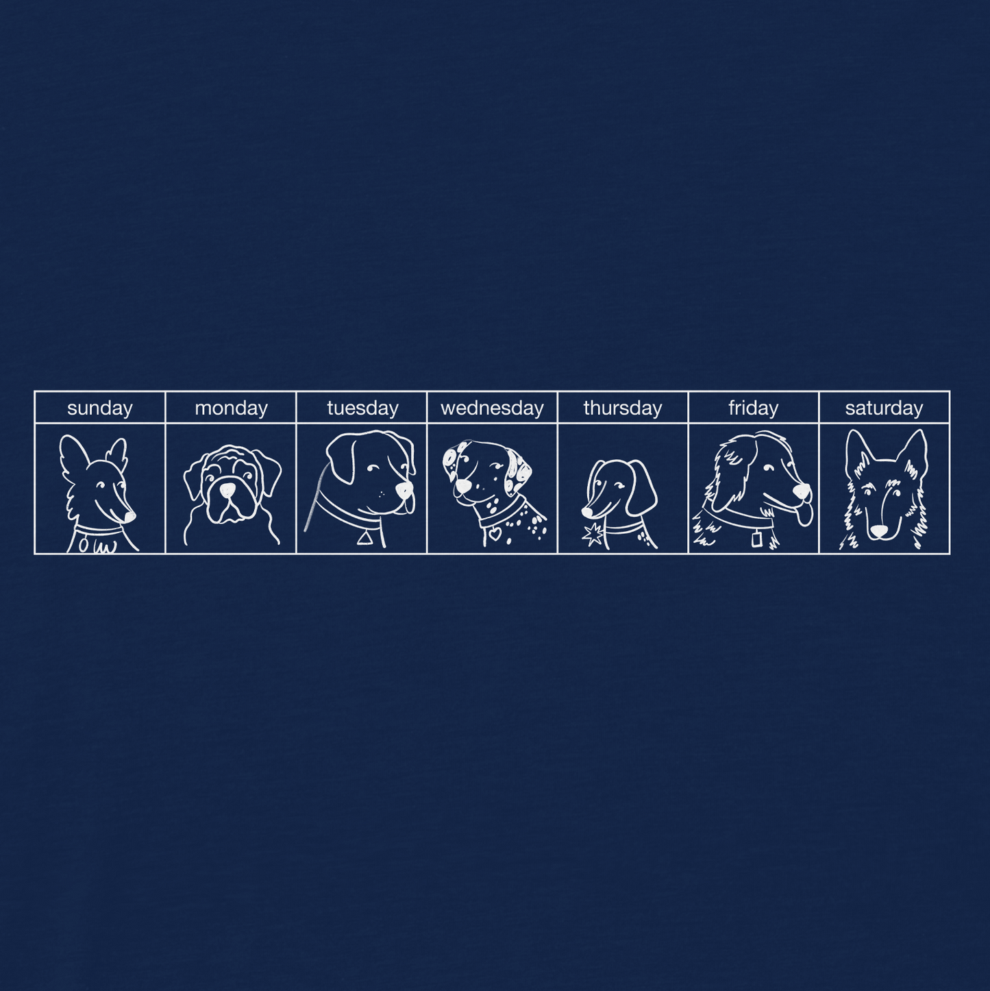 The Dogs Were Good Again Long Sleeve Tee - Navy