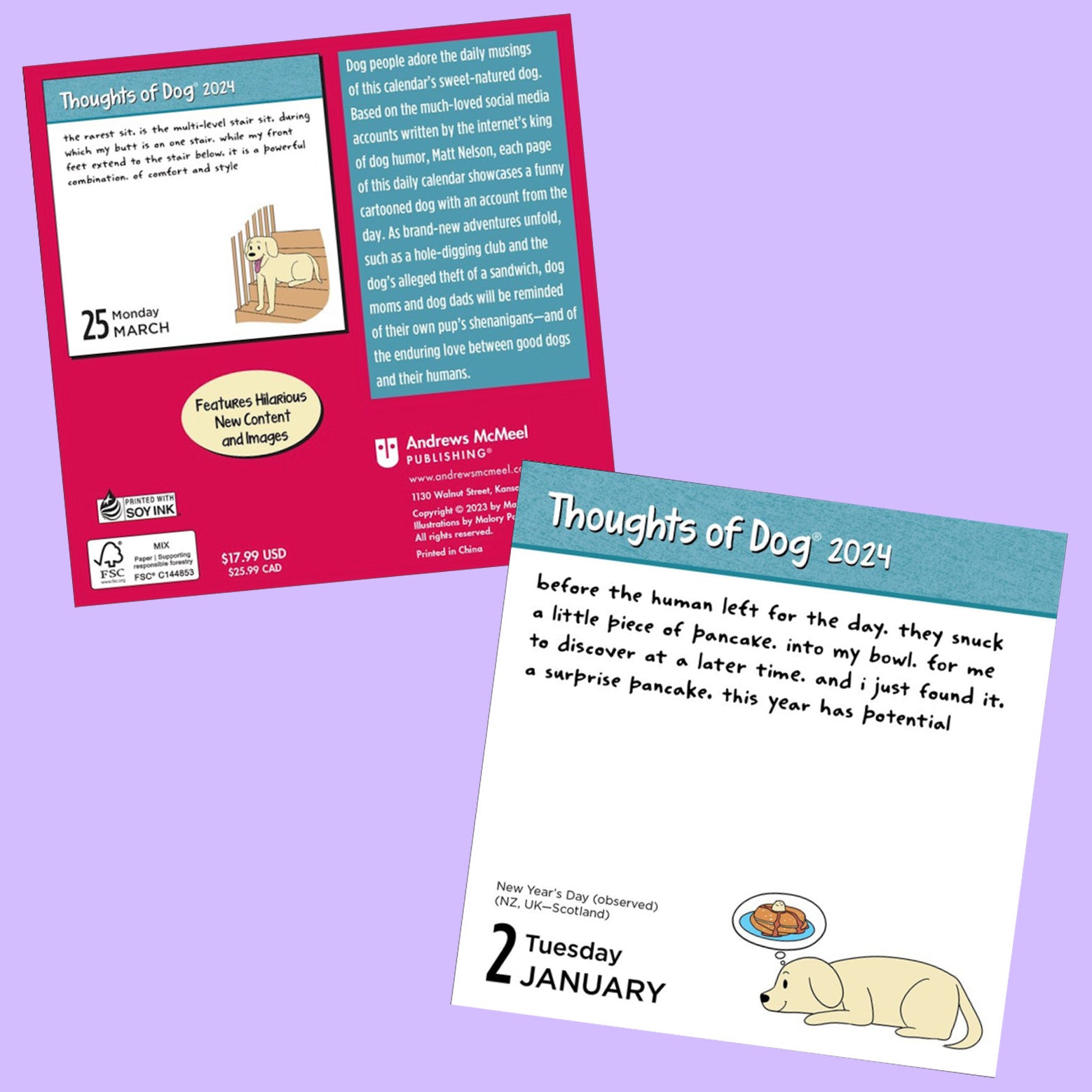 Thoughts Of Dog Calendar 2025