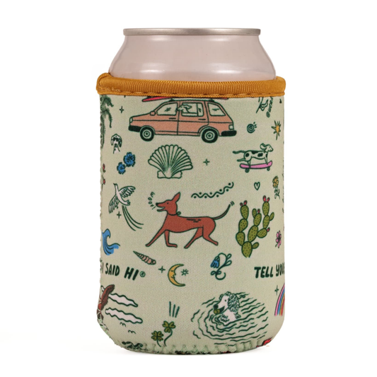 Can Drink Sleeve - Roadtrip Doodle - 12oz