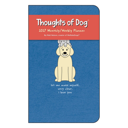 Thoughts of Dog 12-Month 2027 Weekly/Monthly Planner Calendar