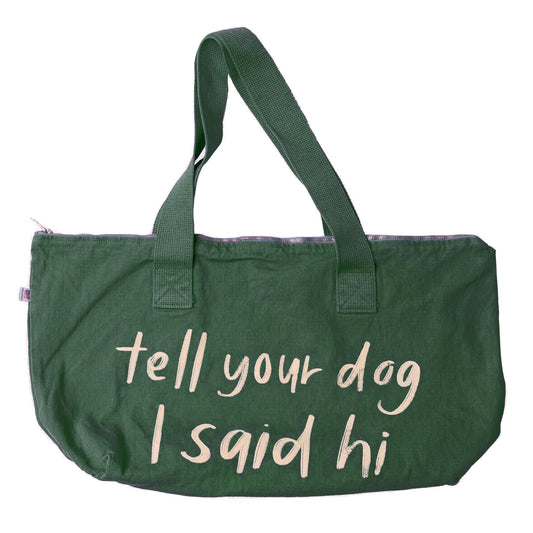 Dark Green Tote Bag