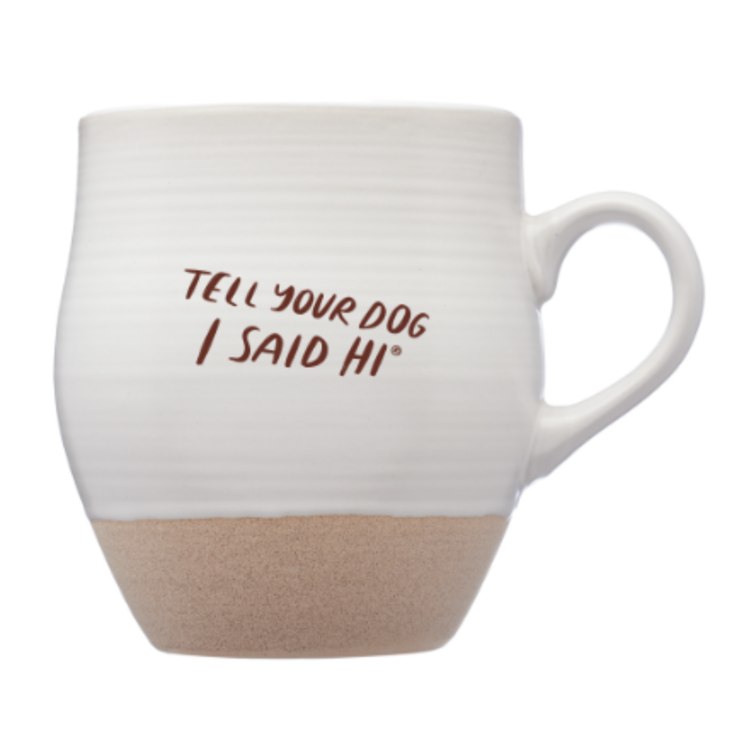 Tell Your Dog I Said Hi Ceramic Mug - White