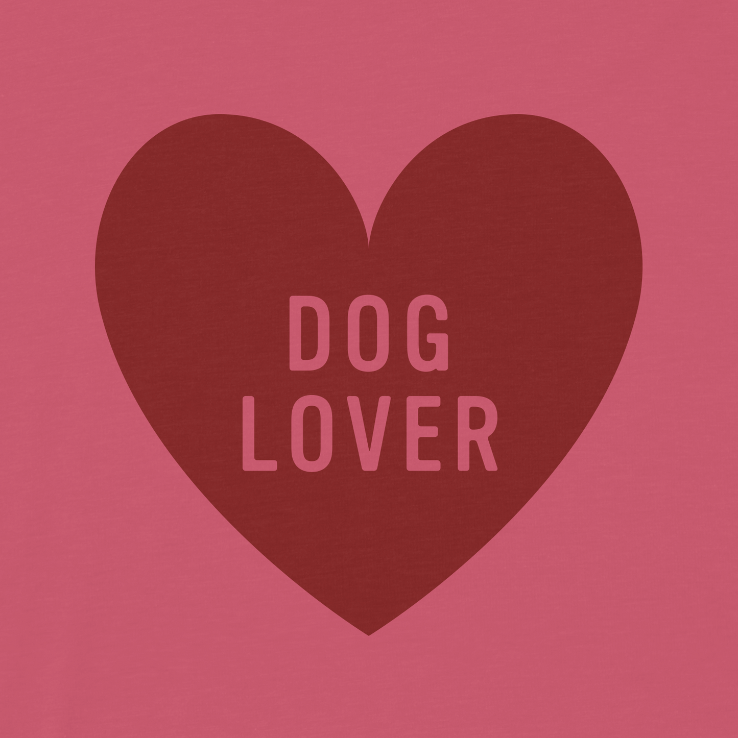 Dog Lover Badge Tee - Pink