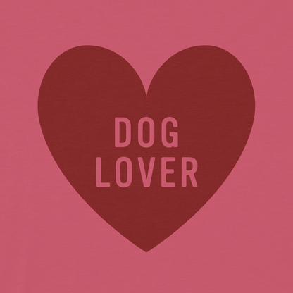 Dog Lover Badge Tee - Pink