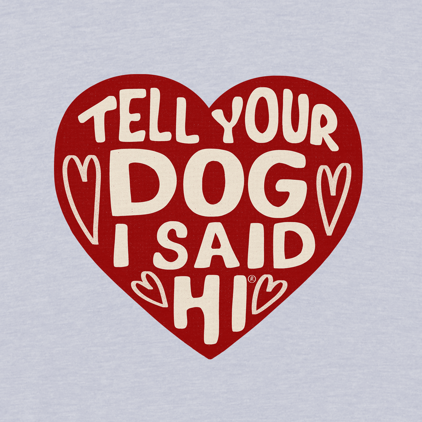 Heart Badge Zip Hoodie - Heather Grey