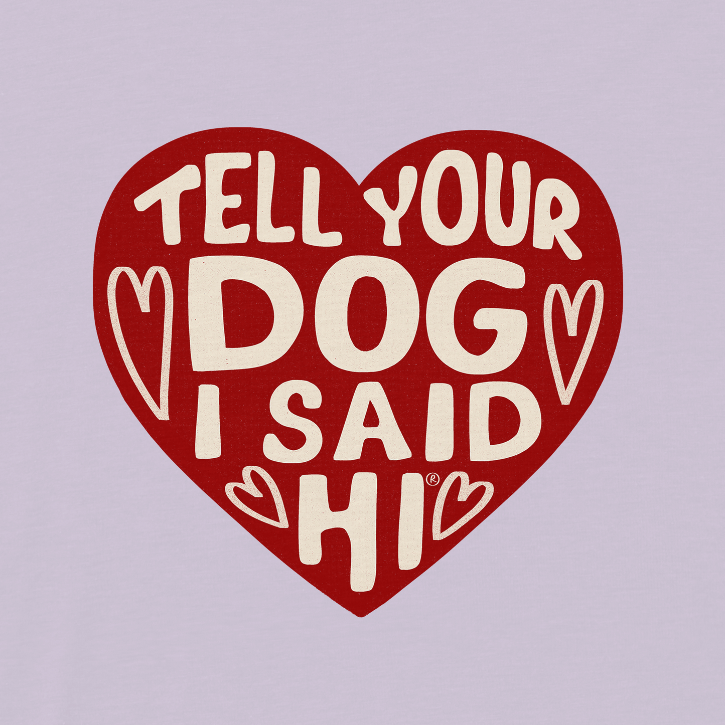 Heart Badge Tee - Lavender