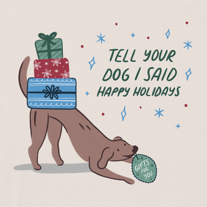 Holiday Tee Long Sleeve - Bone