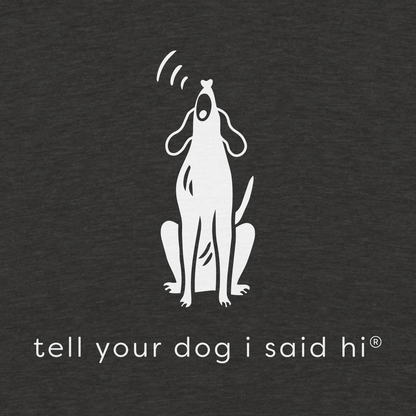 Howling Dog Tee - Charcoal Heather