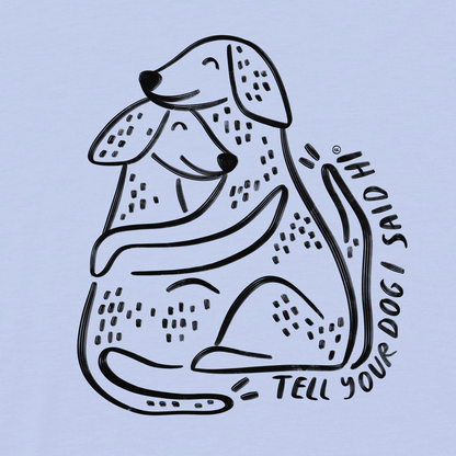 Huggy Tee - Snowy Blue
