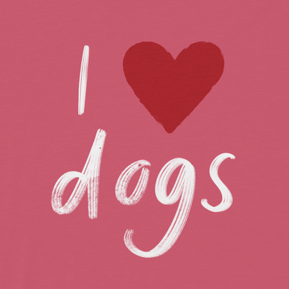 I Heart Dogs Hoodie - Pink