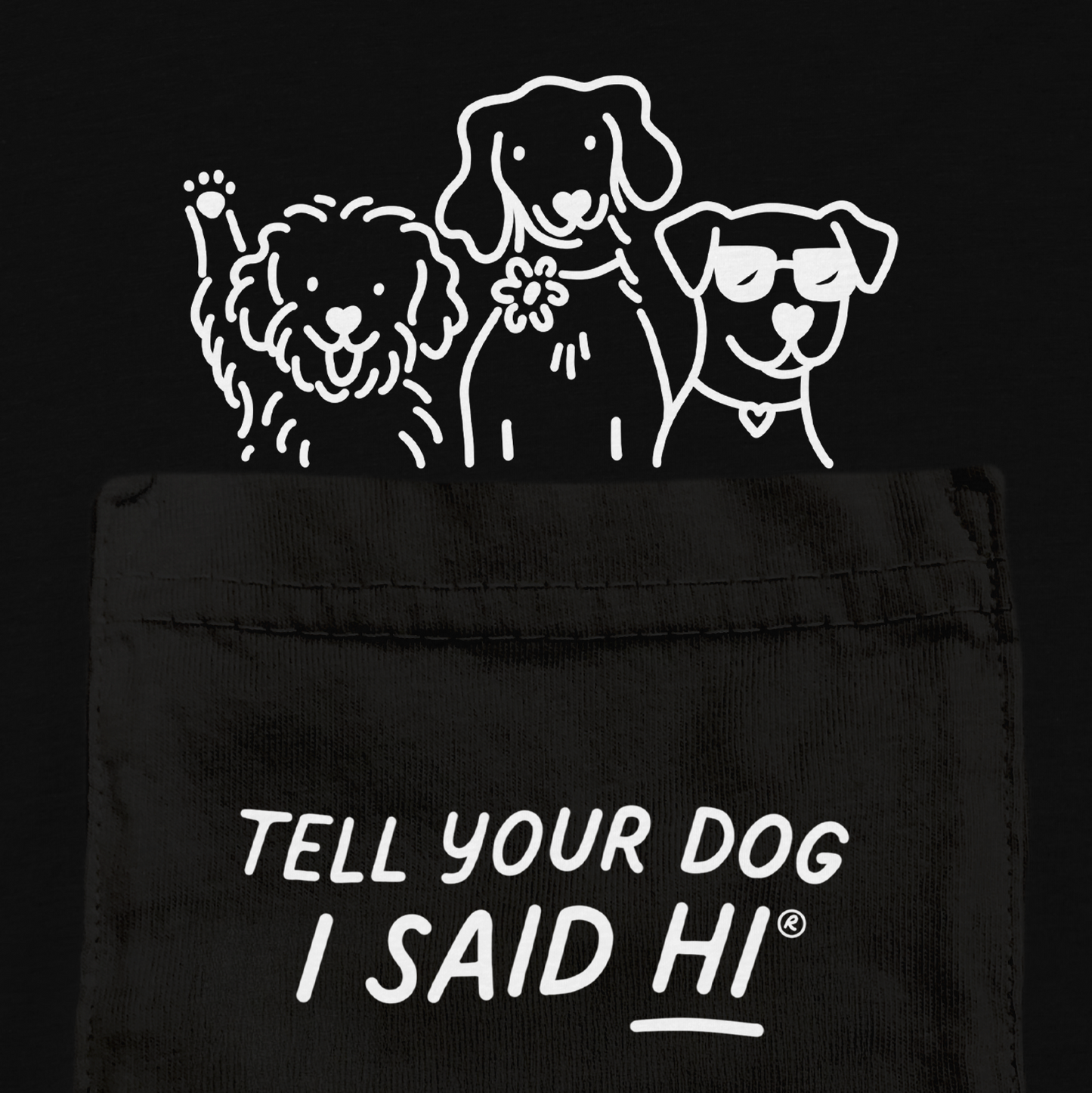 Pawket Pals Long Sleeve - Black