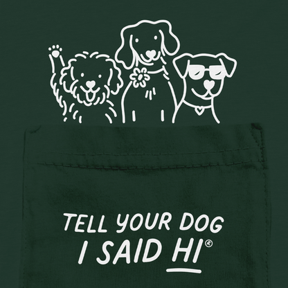 Pawket Pals Tee - Dark Green