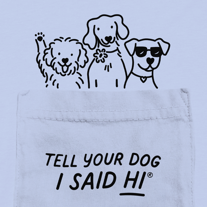 Pawket Pals Tee - Snowy Blue