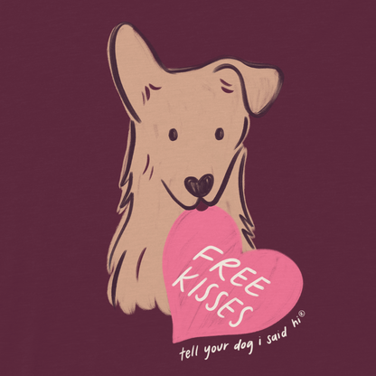 Puppy Kisses Tee - Plum