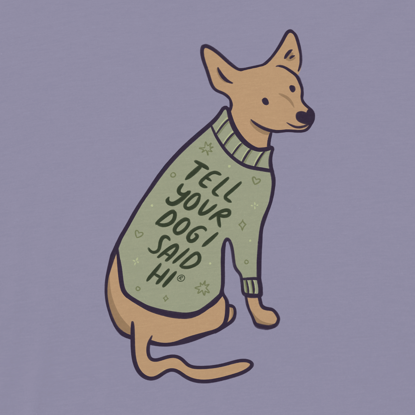 Sweater Dog Long Sleeve - Lilac