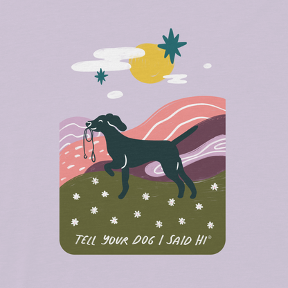 Daydream Walk Womens V-Neck - Lavender