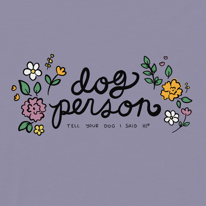 Dog Person Womens V-Neck - Lilac