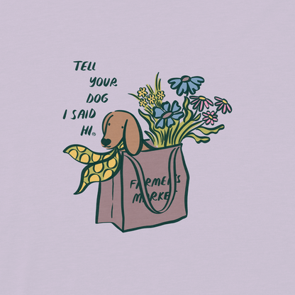 Farmers Market Crop Top - Lavender