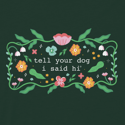 Floral Magic Crewneck - Dark Green