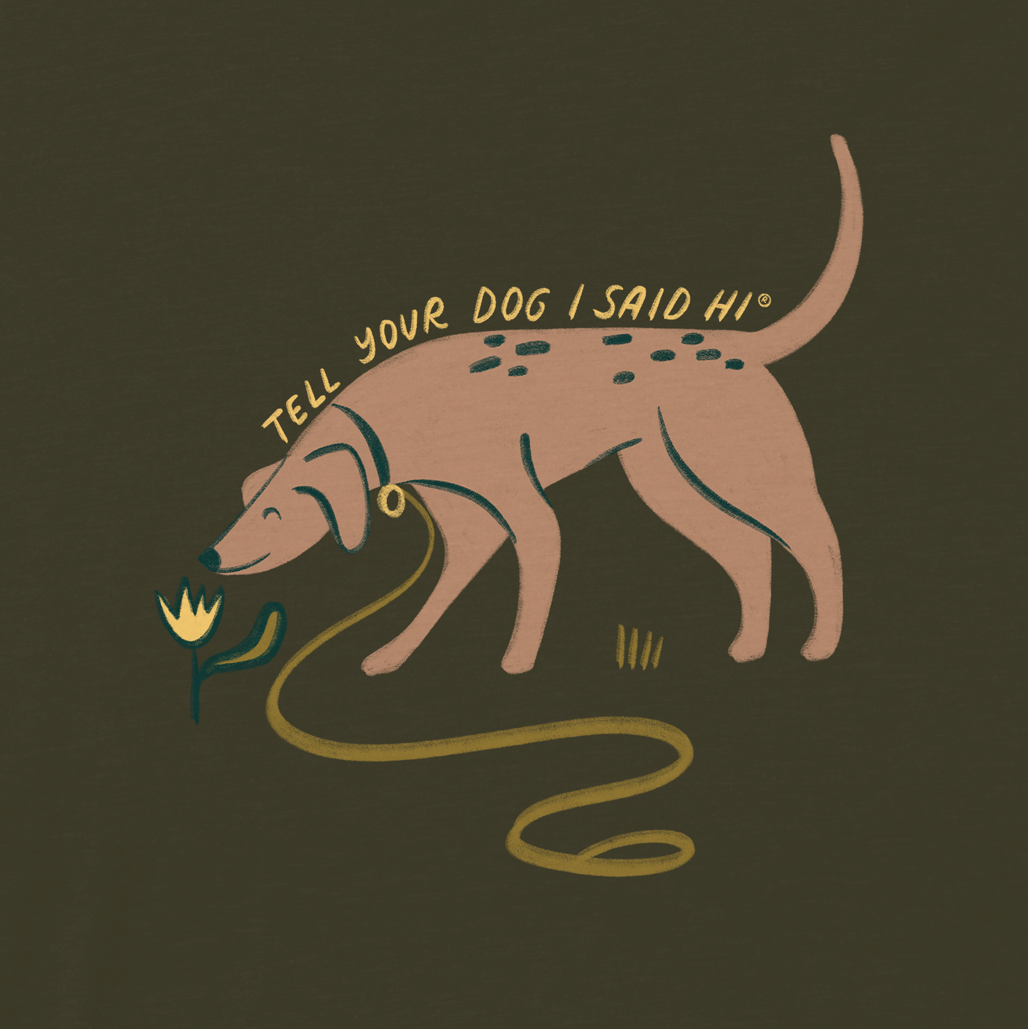 Sniff Sniff Zip Hoodie - Army