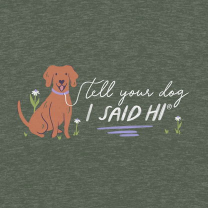 Spring Stroll V-Neck - Heather Dark Green