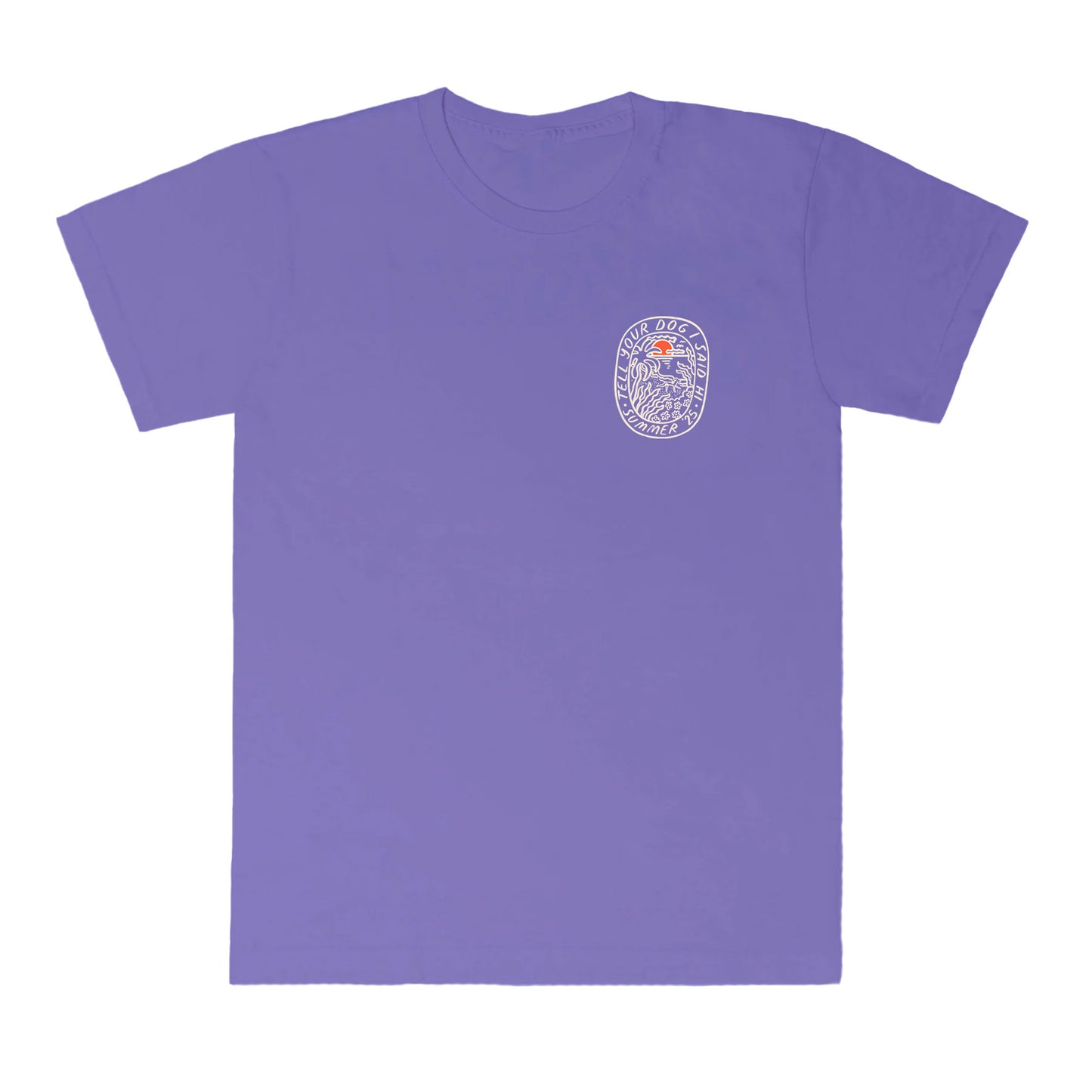 Beach Badge Tee - Periwinkle