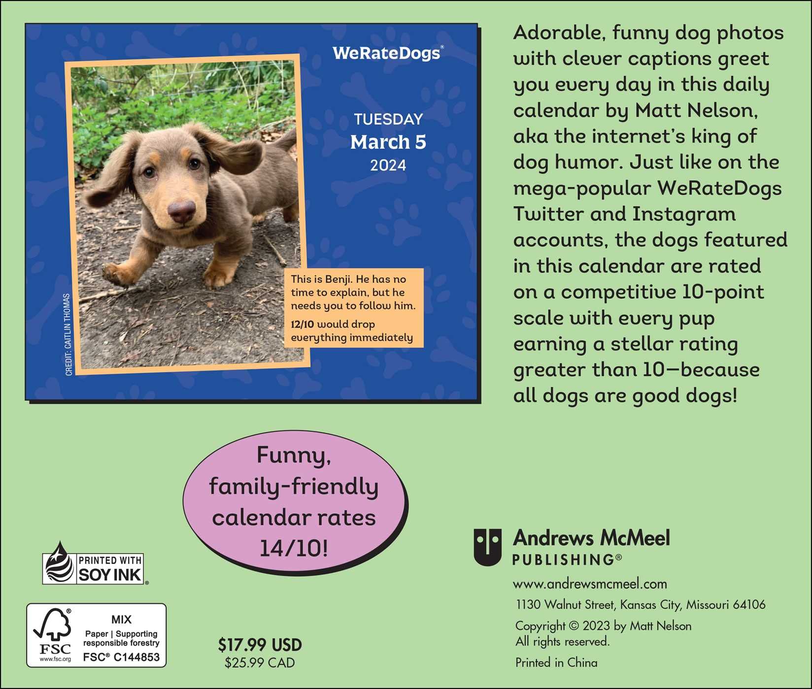 2024 Calendar – WeRateDogs