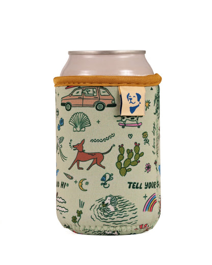 Can Drink Sleeve - Roadtrip Doodle - 12oz
