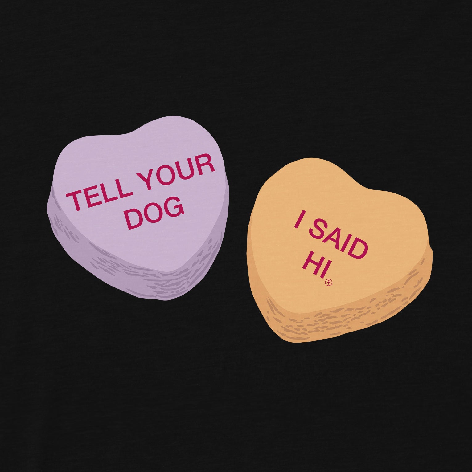 Candy Heart Zip Hoodie - Black – WeRateDogs