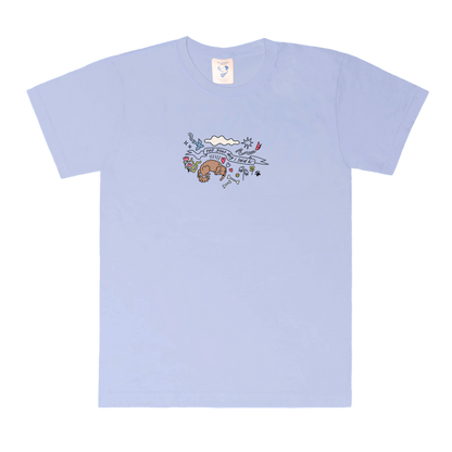 Community Doodle Tee - Snowy Blue