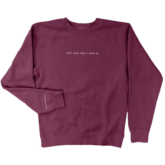 Classic Crewneck - Plum