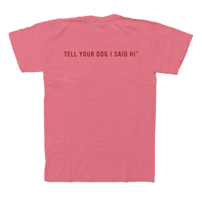 Dog Lover Badge Tee - Pink