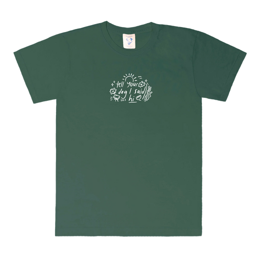 Doodle Tee - Dark Green