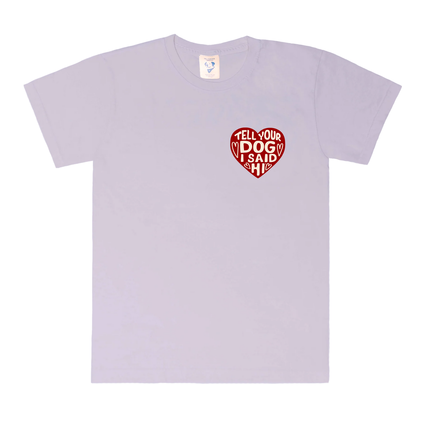 Heart Badge Tee - Lavender