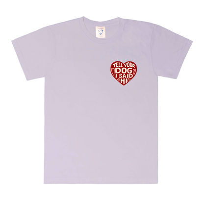 Heart Badge Tee - Lavender