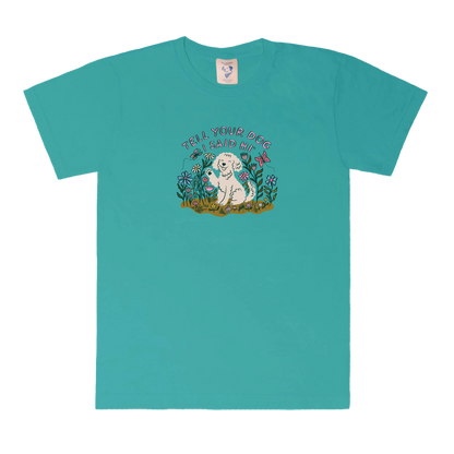 Hello Spring Tee - Spring Teal
