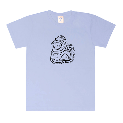 Huggy Tee - Snowy Blue