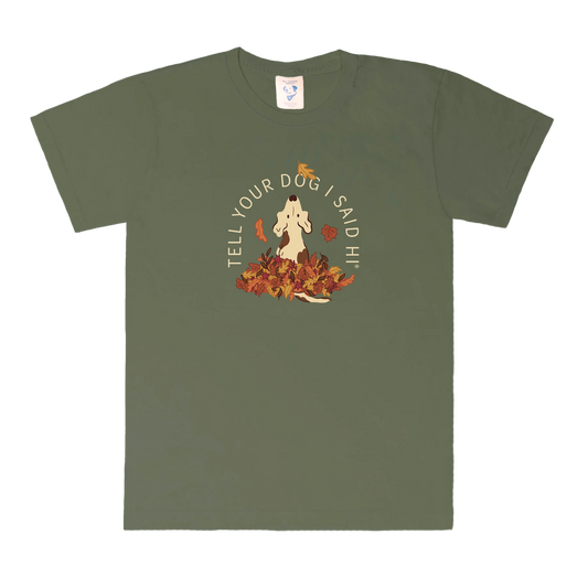 Pile of Leaves Tee - Moss Green