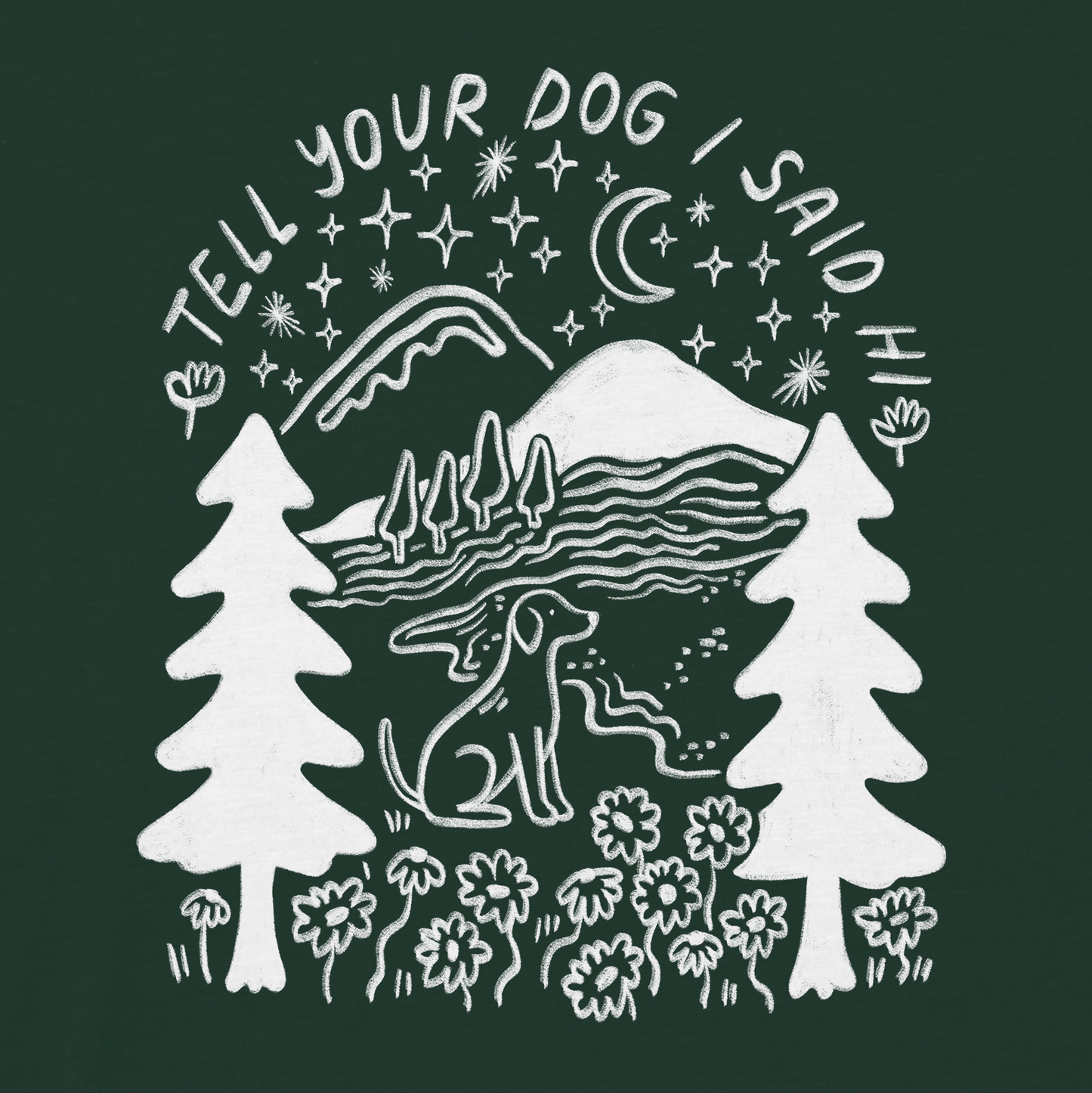 Outdoorsy Tee - Dark Green