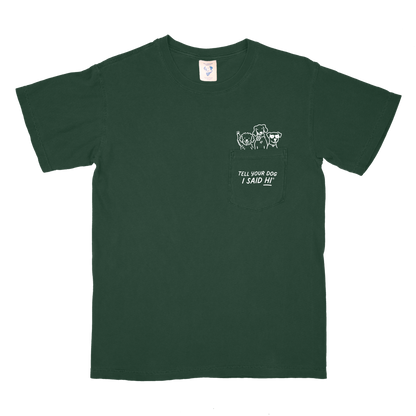 Pawket Pals Tee - Dark Green