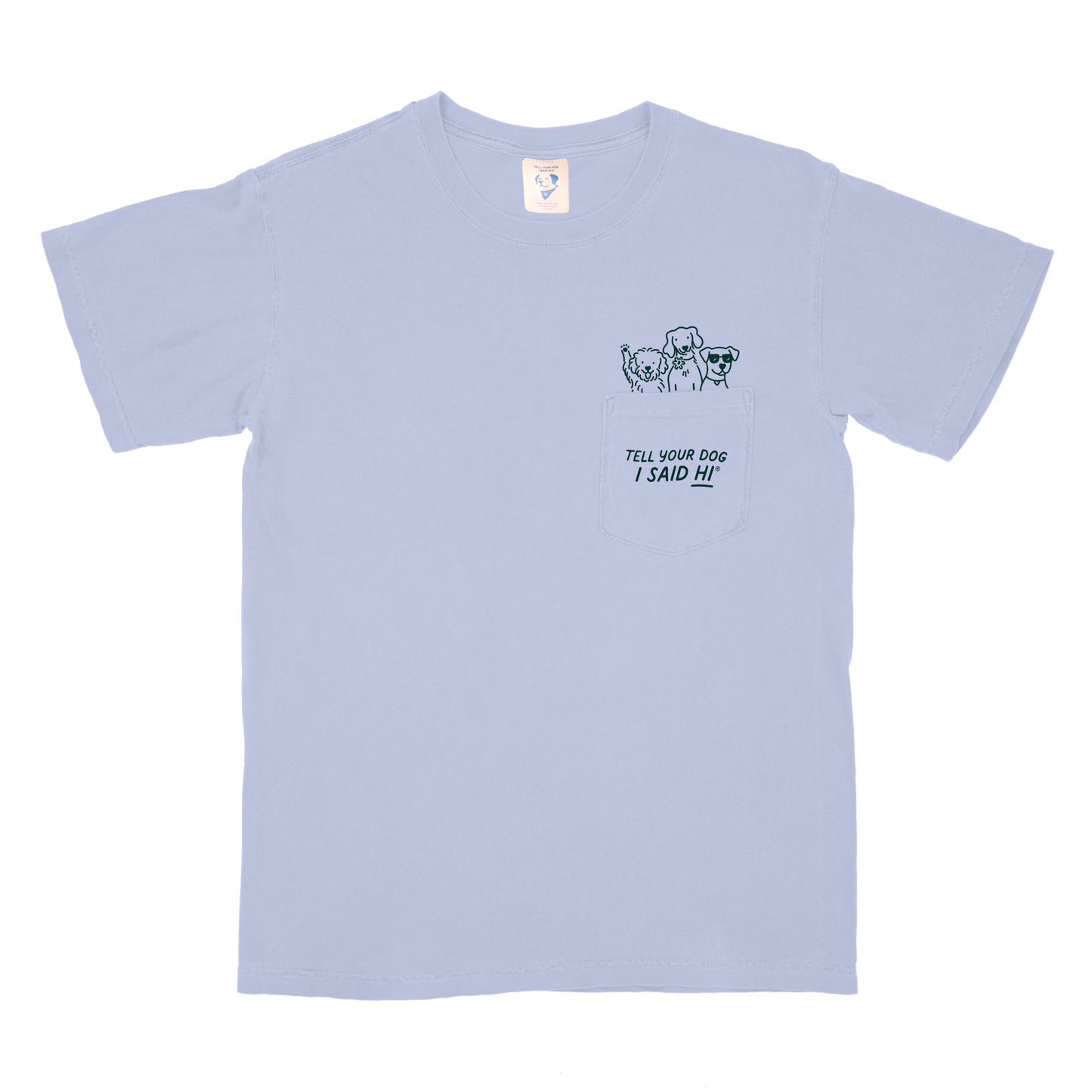 Pawket Pals Tee - Snowy Blue