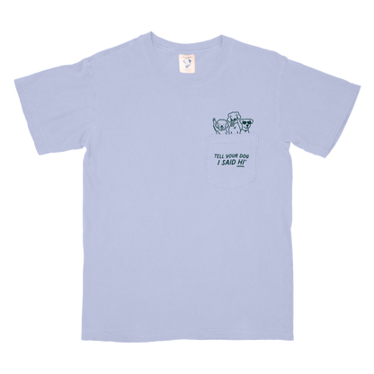 Pawket Pals Tee - Snowy Blue