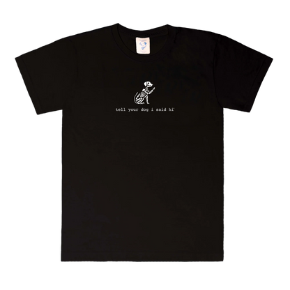 Skeleton Dog Tee - Black