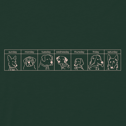 The Dogs Were Good Again Tee - Dark Green