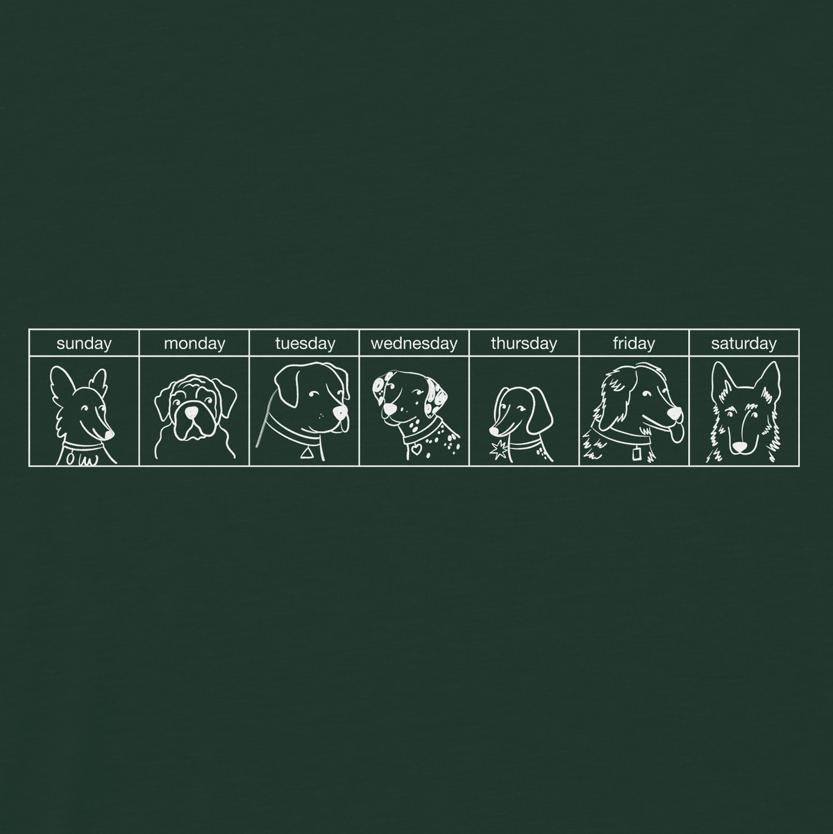 The Dogs Were Good Again Zip Hoodie - Alpine Green