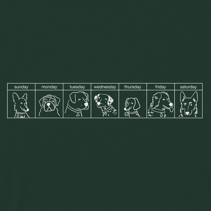 The Dogs Were Good Again Zip Hoodie - Alpine Green