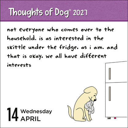 2027 Thoughts of Dog Day-to-Day Calendar