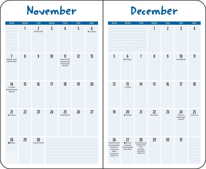 Thoughts of Dog 12-Month 2027 Weekly/Monthly Planner Calendar